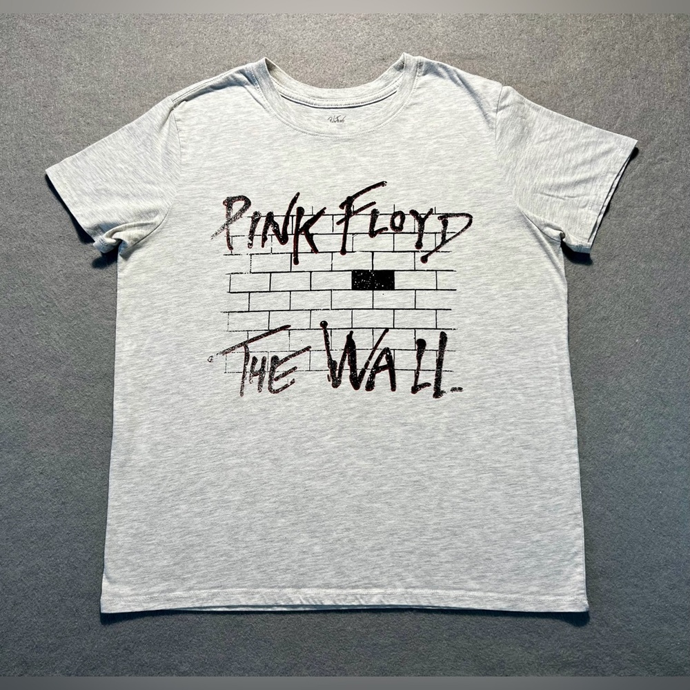 Pink Floyd The Wall Shirt Men’s XL Gray Psychedelic Rock Band Tee